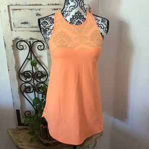 Lululemon bright orange tank top